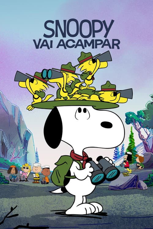 Pôster de Snoopy Vai Acampar