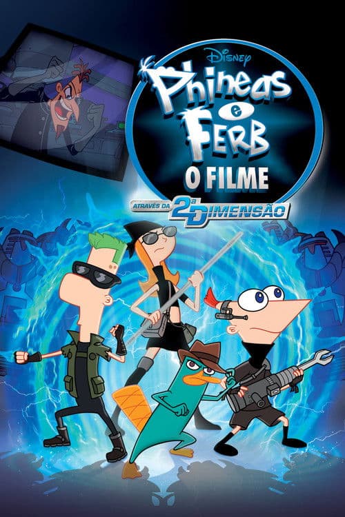 Pôster de Phineas e Ferb: O Filme: Através da 2ª Dimensão