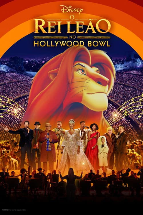 Pôster de O Rei Leão no Hollywood Bowl