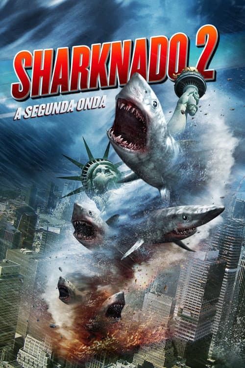 Pôster de Sharknado 2: A Segunda Onda